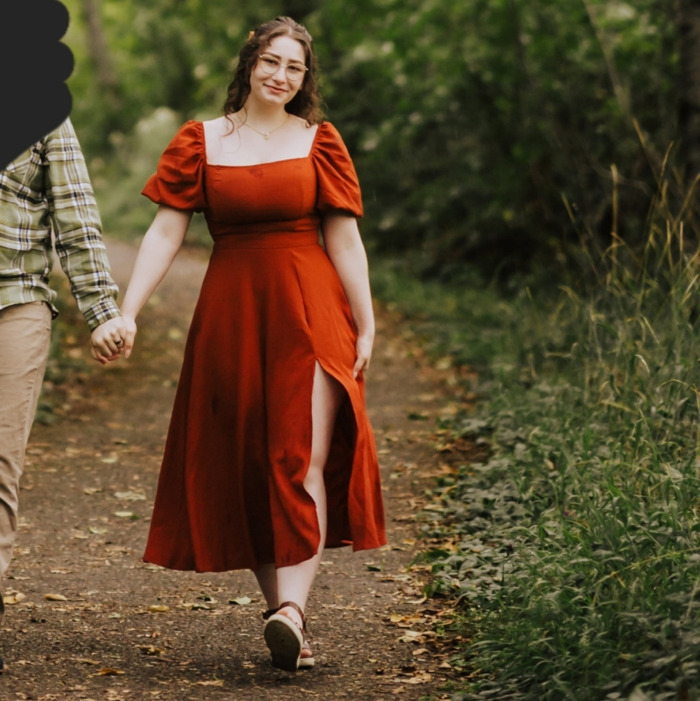 Women's Orange Dress